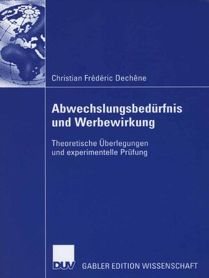 cover image of Abwechslungsbedürfnis und Werbewirkung